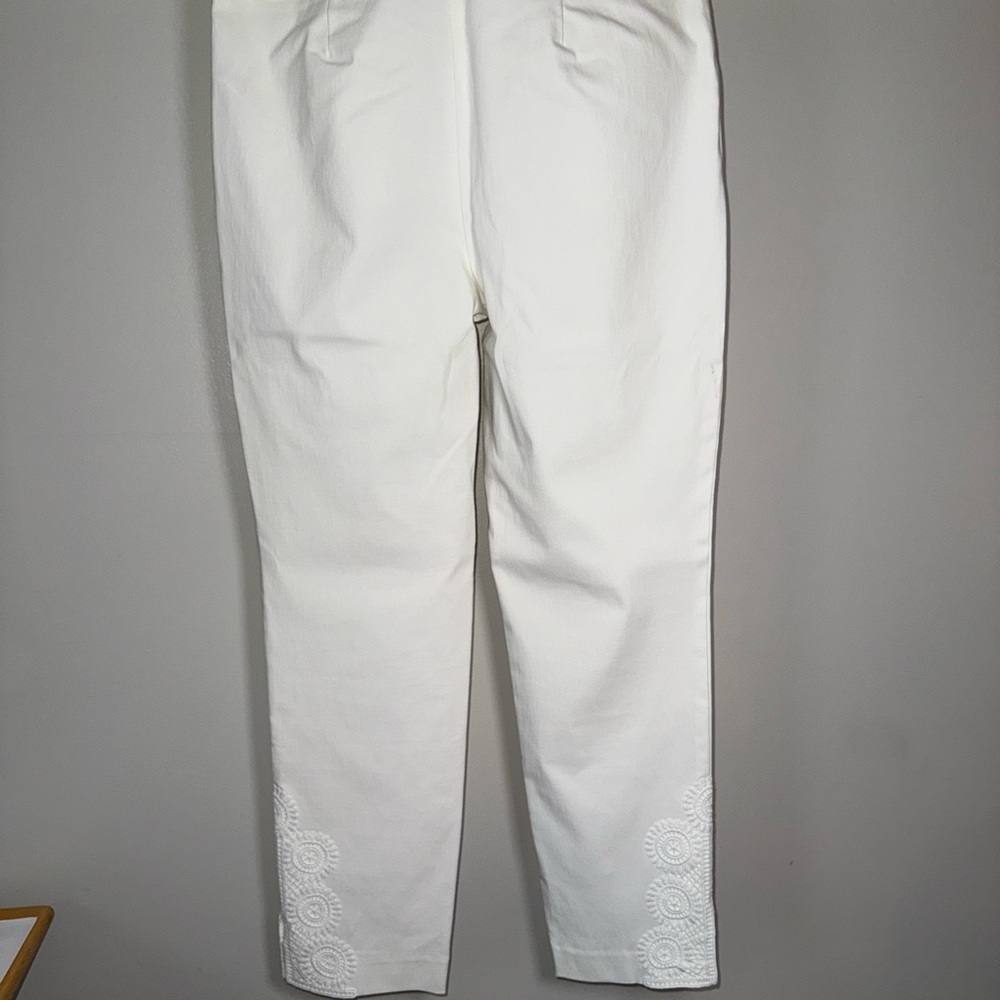 Chico's Perfect Stretch Ankle White Pants Size 0.5 - Picture 5 of 7